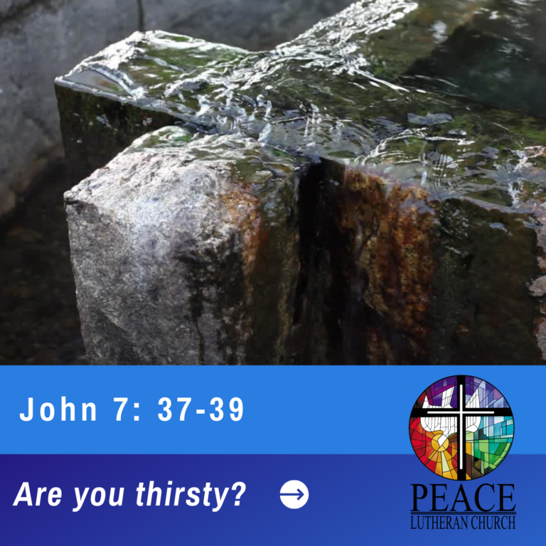 Are you thirsty John 7